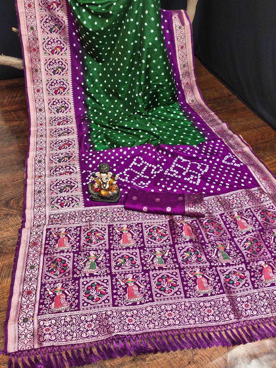 YNF BANDHINI SILK MTC ANUSHTHAN WHOLESALE SAREES MANUFACTURER    